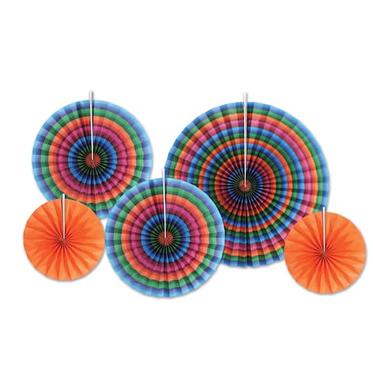 Michaels, Beistle Fiesta Accordion Paper Fan Set – Category: Party Decorations